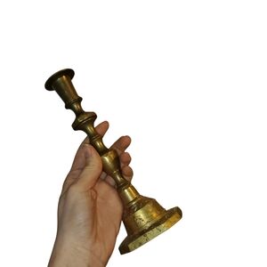 Antique Brass Candle Holder